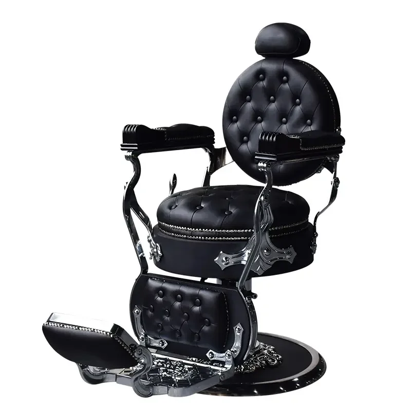 

# New Arrival High End Wholesale Black Barber Chair With Pump For Hair Salon Rand Barber Shop Furniture Equipment