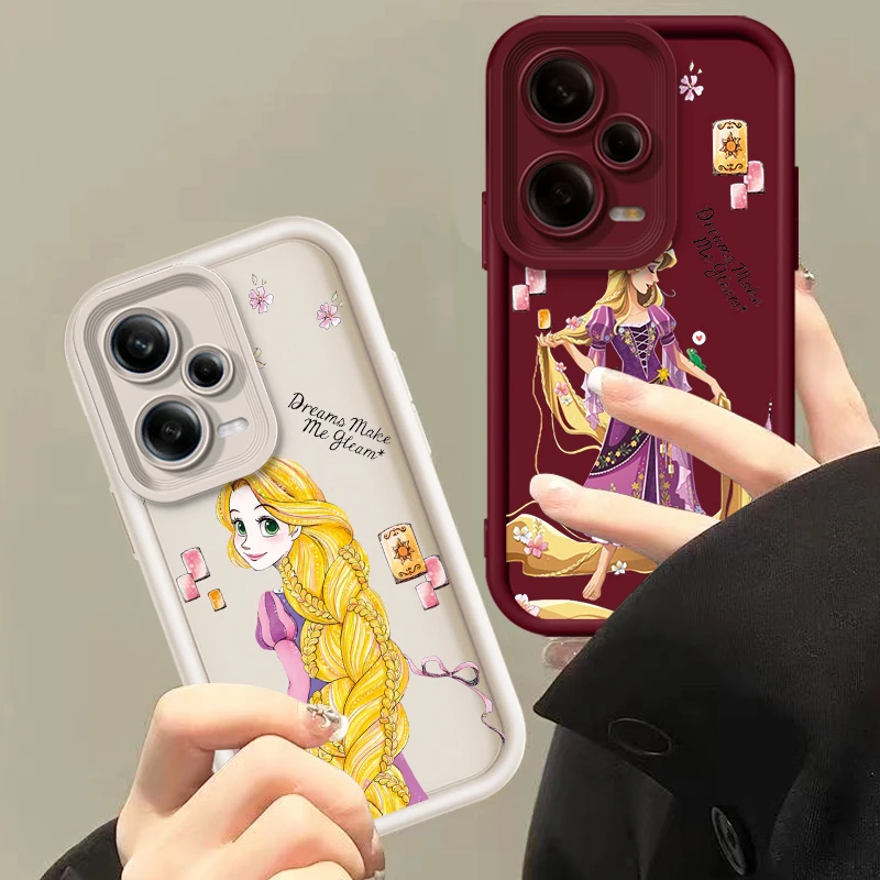 Princess Tangled Rapunzel Eye Ladder For Xiaomi Redmi Note 13 12 12C 11 11S 10 10C 10A 9C 9A Pro 5G TPU Phone Case