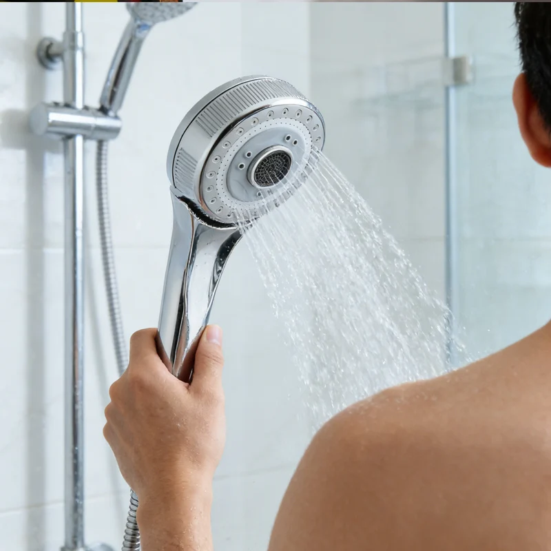 

Large Water Output Showerhead Universal Shower Showerhead Household Anti Clogging Flower Sun Drying Head Bathroom Accessories