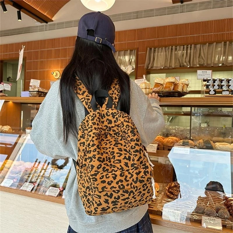 R1WE LEOPARD RUCKSACKS MACAS BACO LIVROS CAPACIDADE DAYPACKS MONTAGEM INVERNO INVERNO