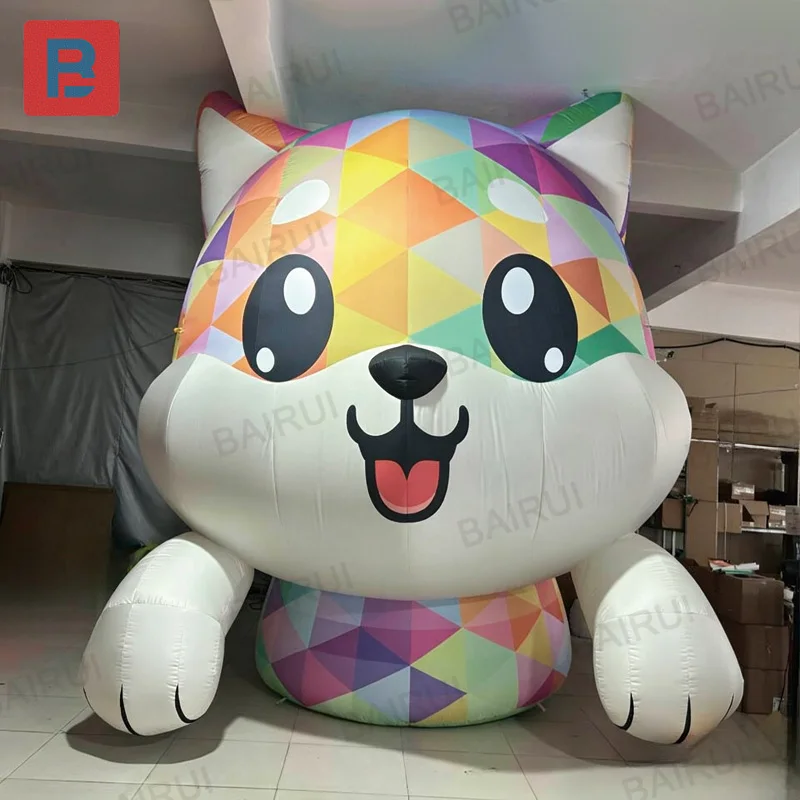 Inflatable dog, animal-shaped inflatable model, with blower, custom advertising, decorative inflatable dog