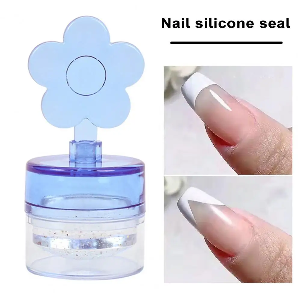 Carimbo de unha para manicure, carimbo de silicone atualizado, conjunto profissional de ferramentas para arte em unhas com silicone transparente para manicure