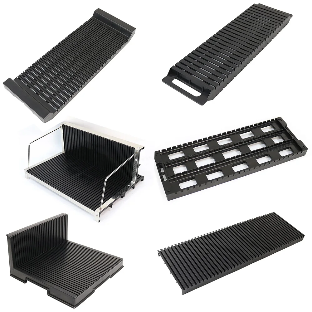 QXR ESD Pcb Storage Handling Tray Rack Anti-static Black Magazine Antistatic Organizer Holder Box