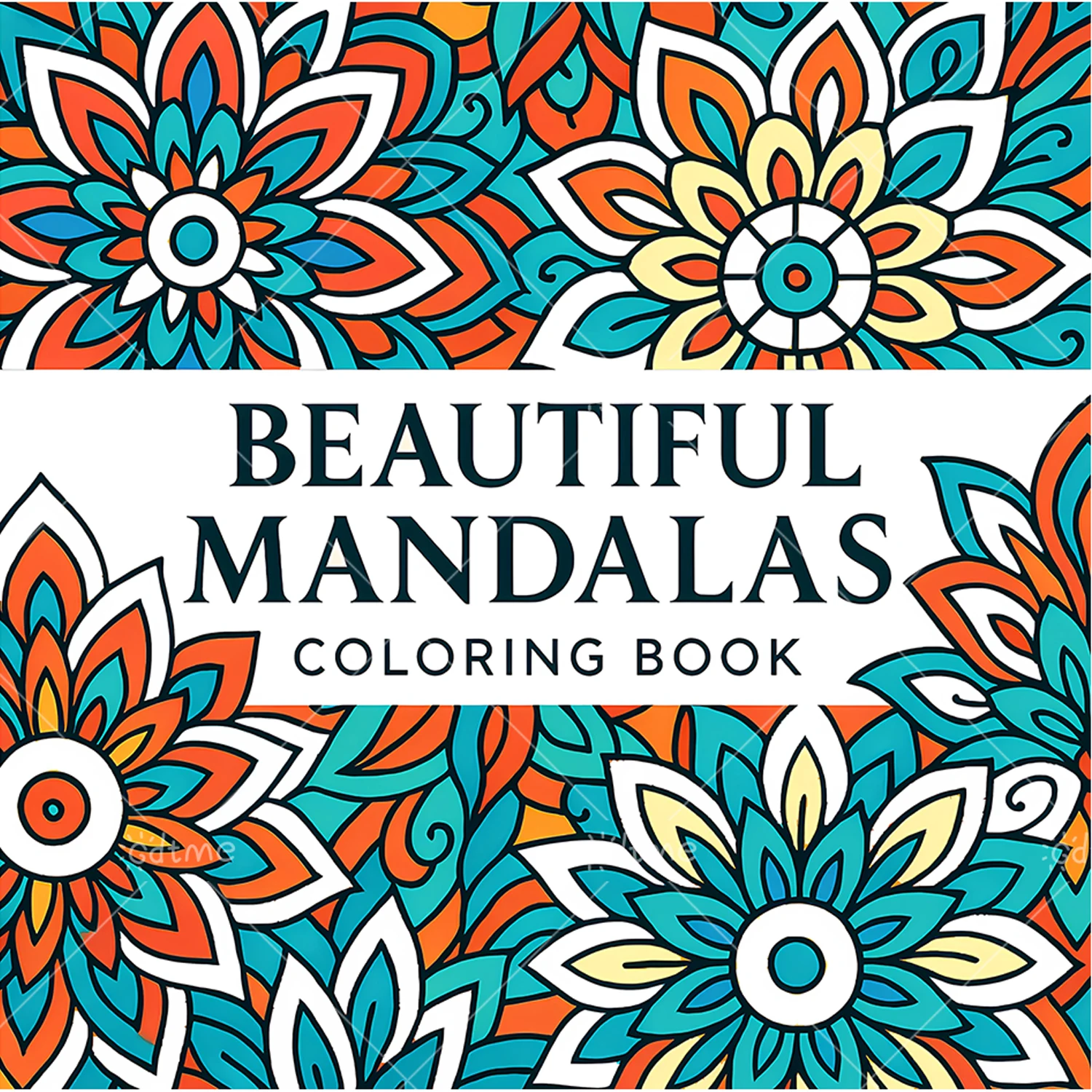 BEAUTIFUL MANDALAS Bold-easy Patterns Coloring Book for Adults Cute Drawing Book Perfect Gift for Party and Birthday