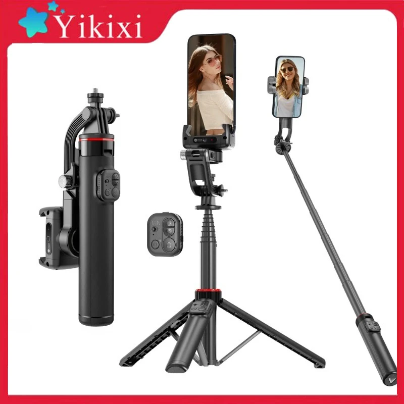 

AI Tracking 360° Rotational Shoot Deskpot Handheld Gimbal Tripod Extendable Selfie Stick Wireless Multifunction Remote for Vlog
