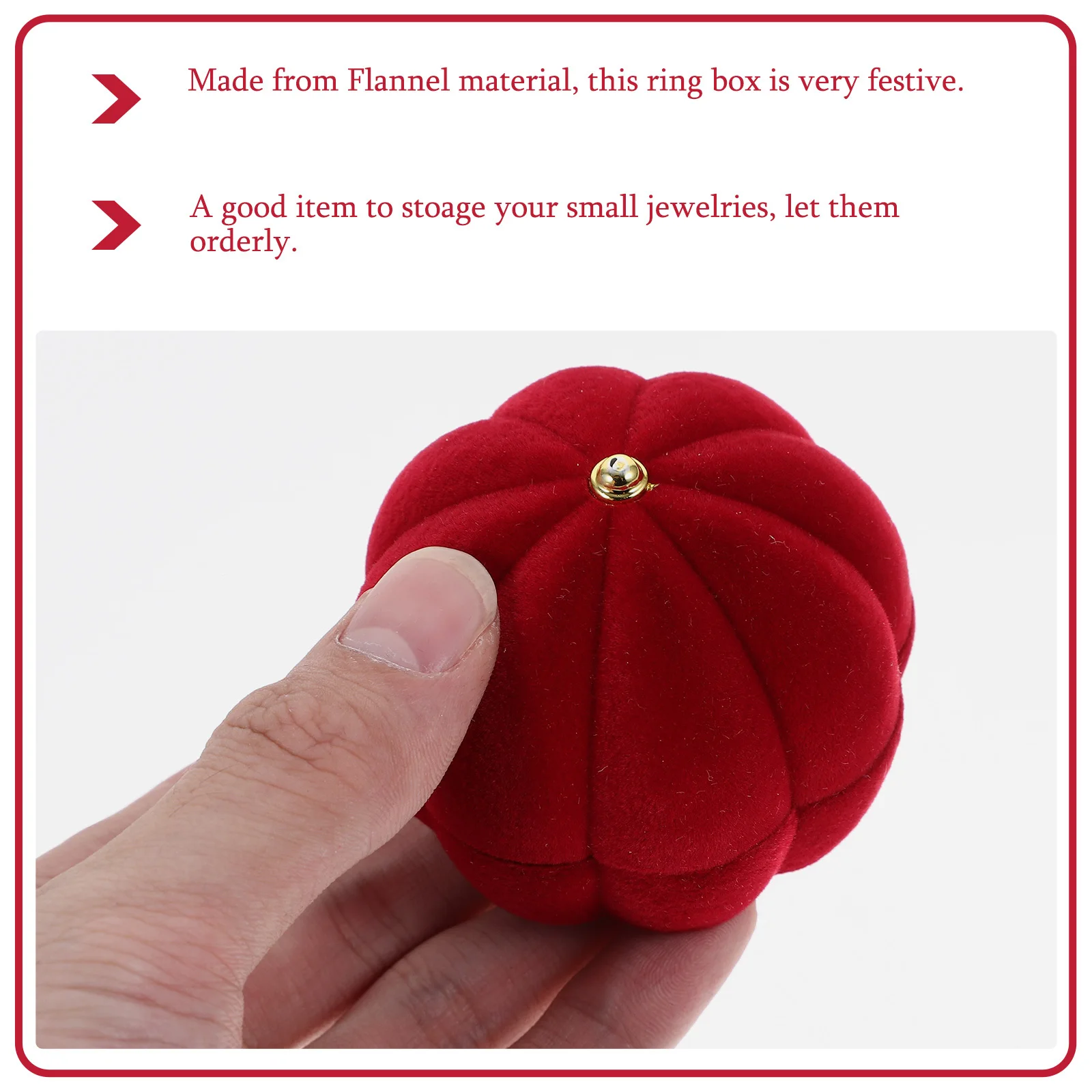 

Pumpkin Ring Box Creative Design Jewelry Case Festive Gift for Valentine's Day Mother's Day Thanksgiving Jewelry Box