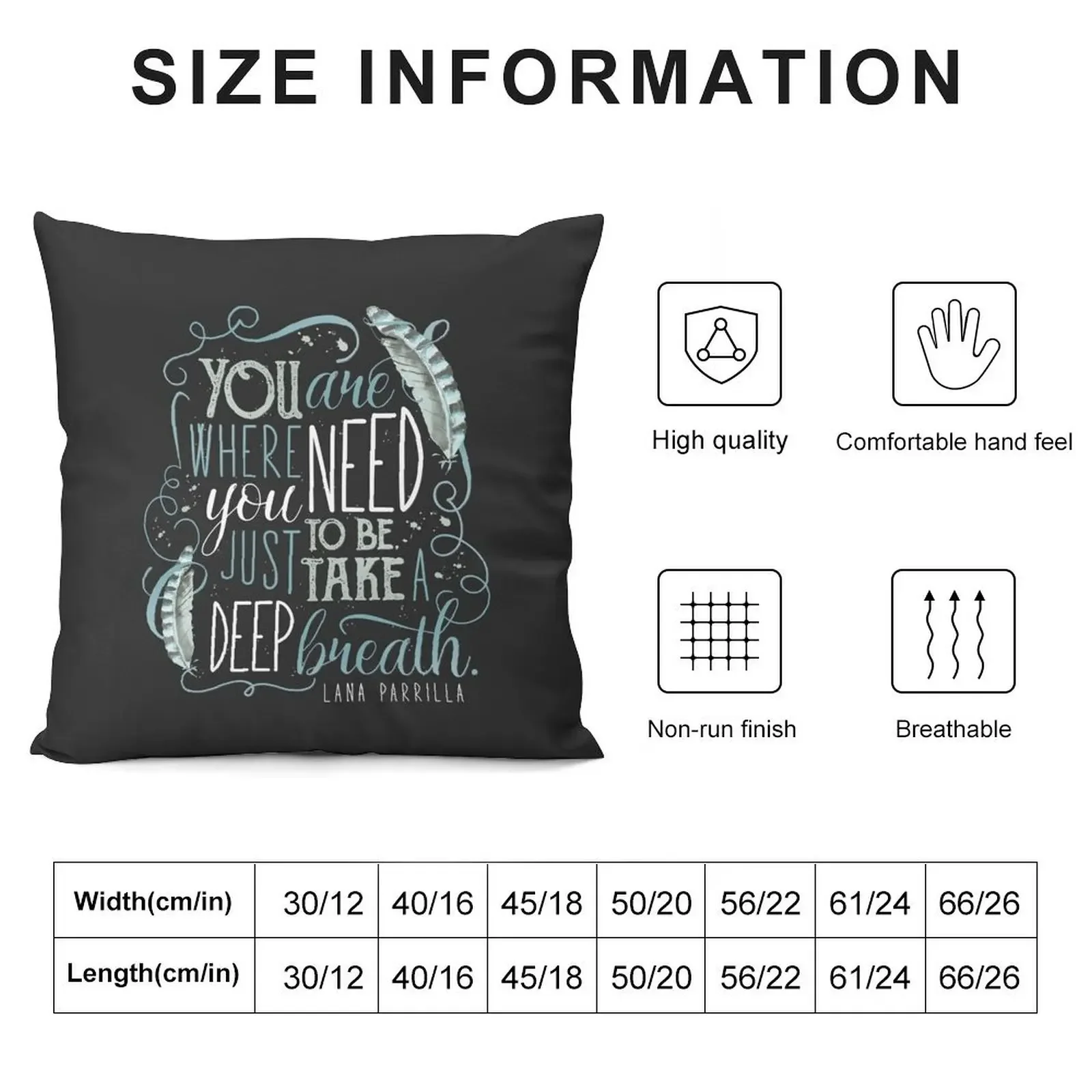 You are where you need to be. (Lana Parrilla) Throw Pillow christmas supplies New year Sofa Cushion Cover pillow