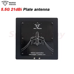 Maple Leaf Wireless 5.5G 21dBi Direcional Plate Antenna 5.18-5.80GHz Enhanced Distance Strong Signal For FPV Drone VTX SOLO HM30