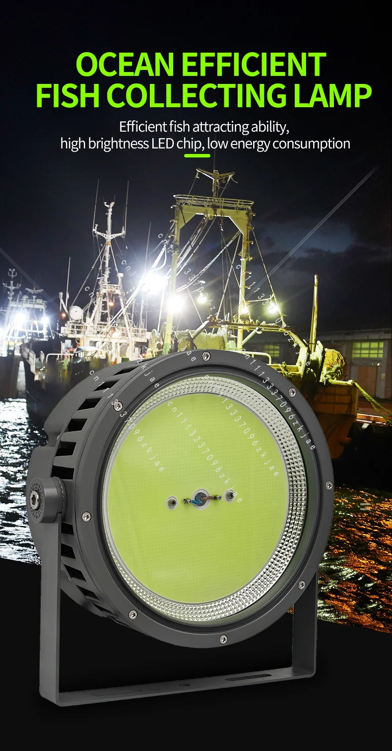 Led Fishing Lamp,AC 220V,1000w 1200w 1500w,Blue Green Cyan Led Boat Light,Aluminum Alloy,Outdoor, Led Boat Light