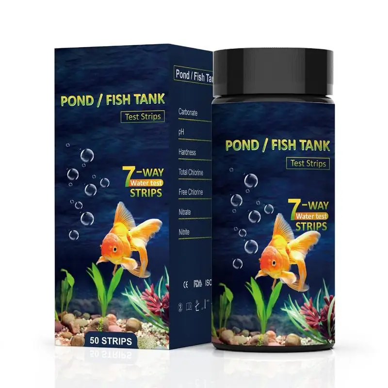 Aquarium Test Kit 7 In 1 Aquarium Test Kit Fish Tank Test Strips Ph Alkalinity Chlorine Carbonate Hardness Testing Strips