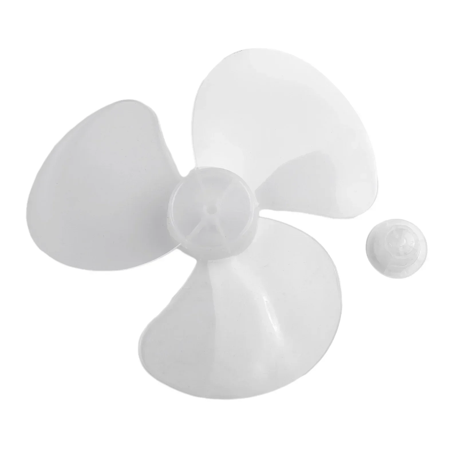 Pale de ventilateur en plastique, piédestal debout à 3 feuilles, ventilateur de table soufflé avec couvercle d\'écrou, accessoires de ventilateur