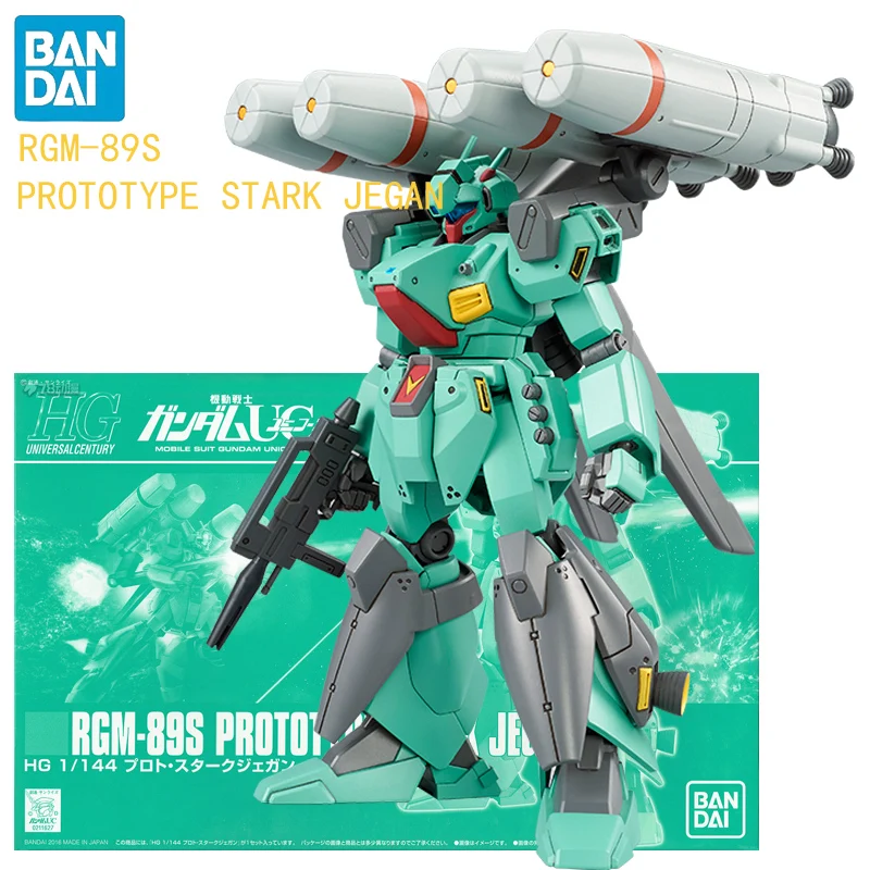 

BANDAI HG:UC 1/144 RGM-89S PROTOTYPE STARK JEGAN Anime Action Figures Assembly Model Collection Toy