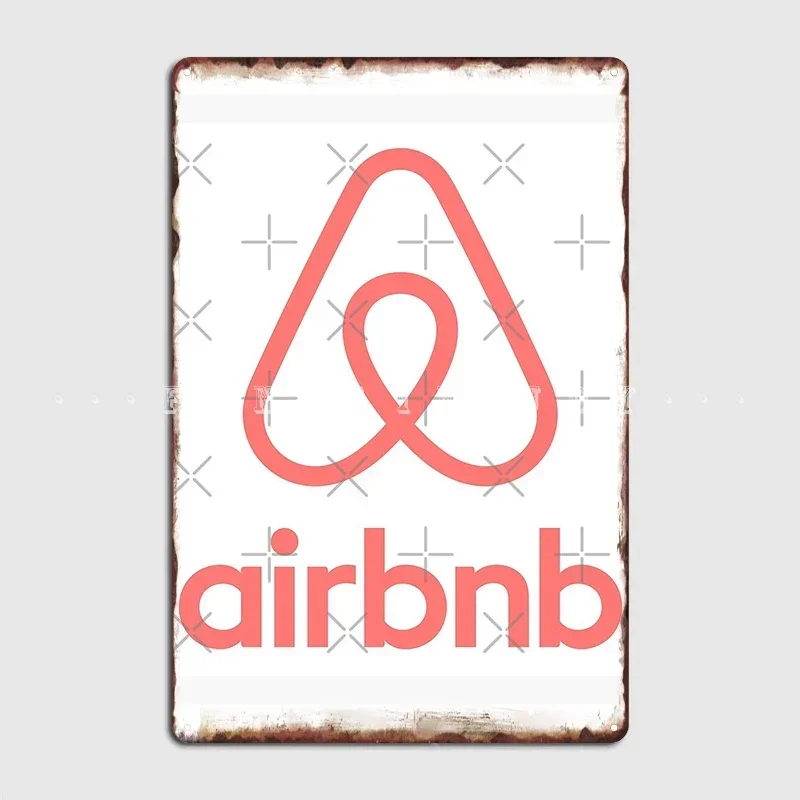 

Airbnb Logo 1 Poster Retro Metal Posters Sign Garage Club Indoor Wall Room Decoration Home Decor