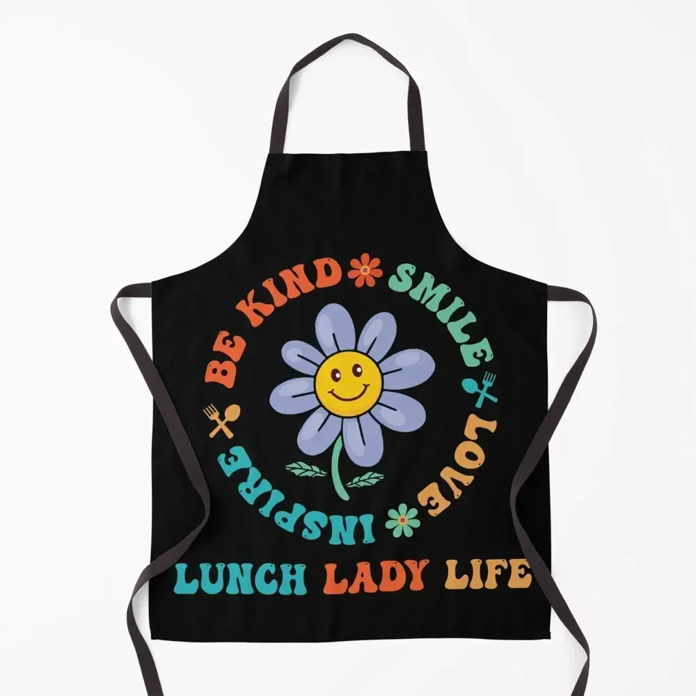 

Lunch lady Apron with pockets home women Cleaning Products For Home chefs Apron