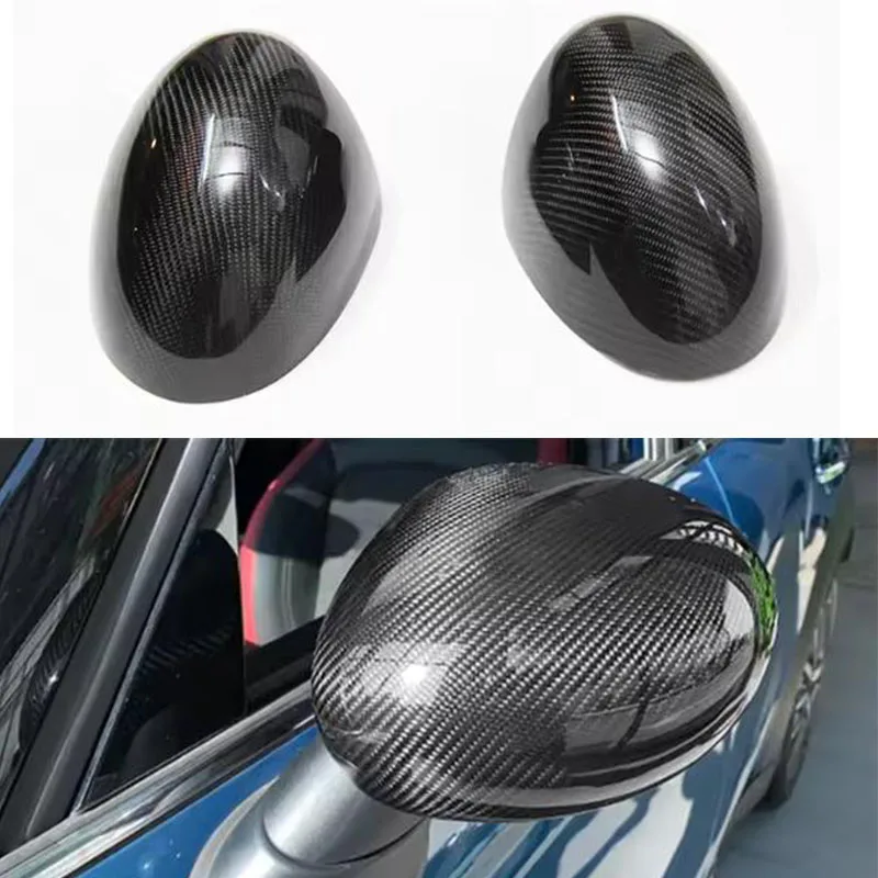 

For BMW Mini R55 R56 R57 R58 R59 R60 2007-2016 real carbon fiber mirror shell Rear view mirror housing Paste style mirror Cover