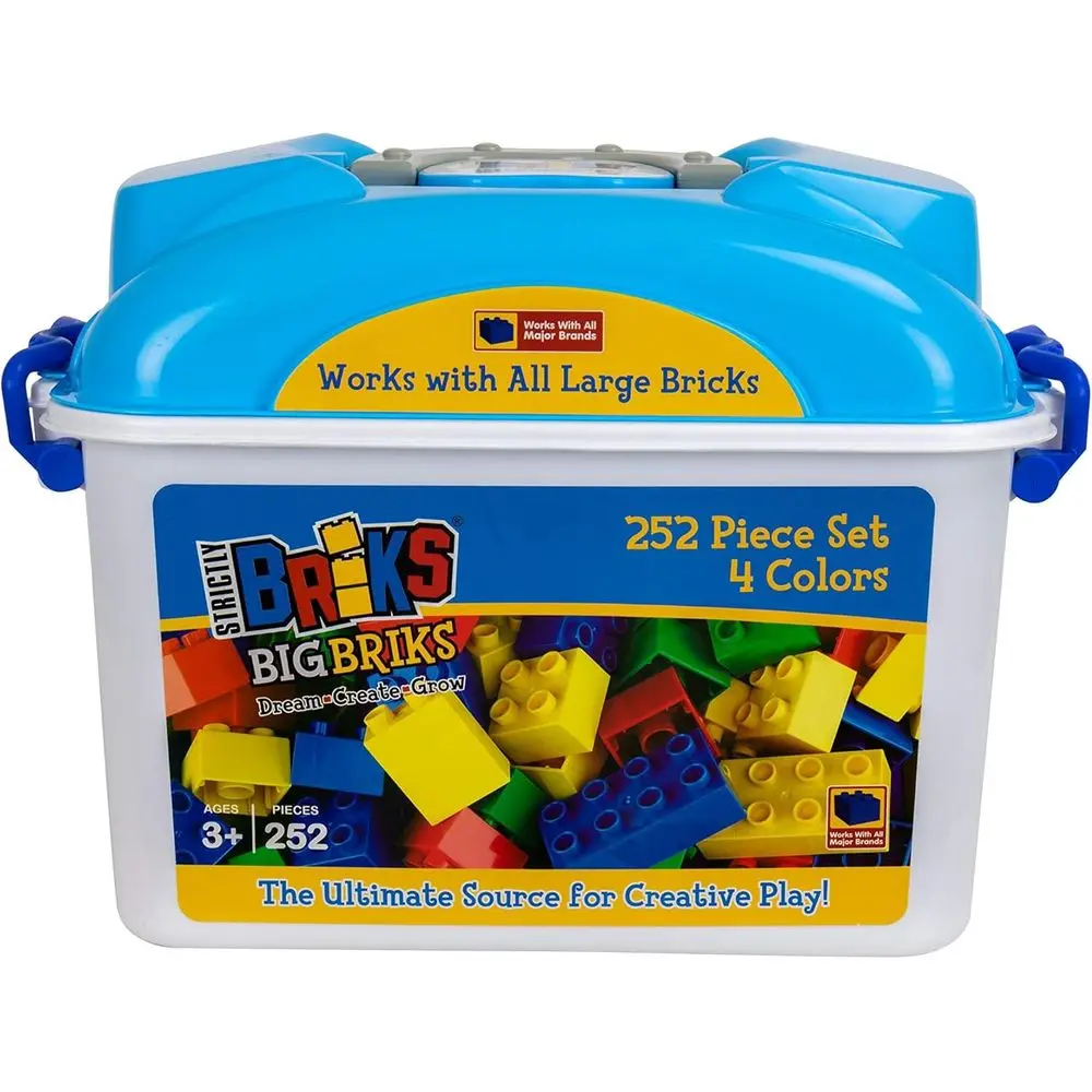 مكعبات بناء نابضة بالحياة للأطفال الصغار - مجموعة مكونة من 25 قطعة سهلة الإمساك باللون الأحمر والأخضر والأزرق والأصفر