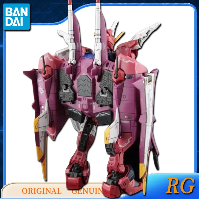 Bandai Original Genuine RG JUSTICE GUNDAM Anime Action Figures Toys for Boys Girls Kids Gift Collectible Model Ornaments