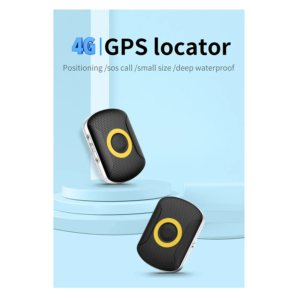 

Human Gps Tracking Device Voice Listening SOS 4G Gps Tracker Necklace Alarm System for Elderly People(A)