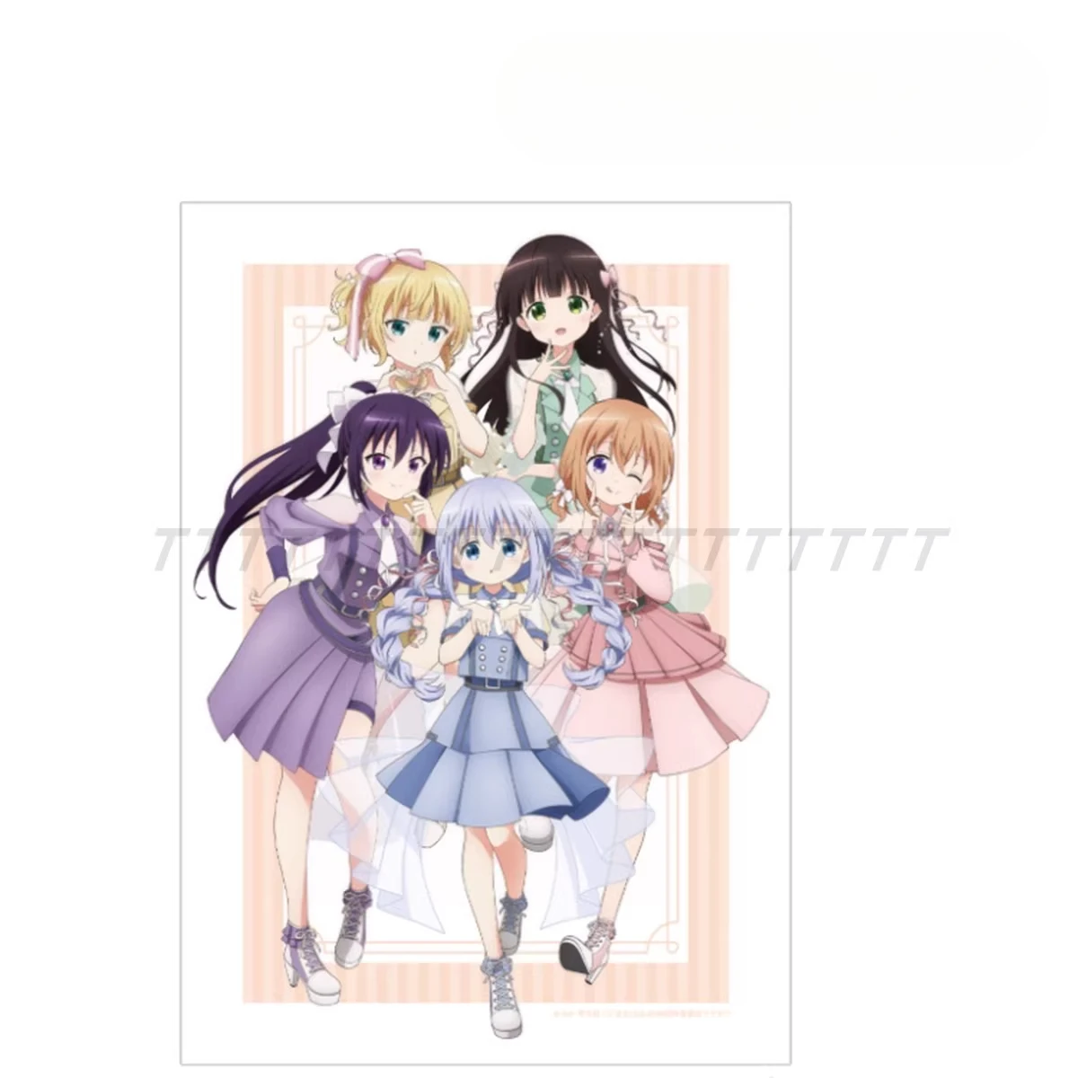 Gra Kirima Sharo Hoto Kokoa Kafuu Chino Tedeza Rize Ujimatsu Chiya Akrylowy Stojak Lalka Figurka Anime Model Cosplay Zabawka Prezent
