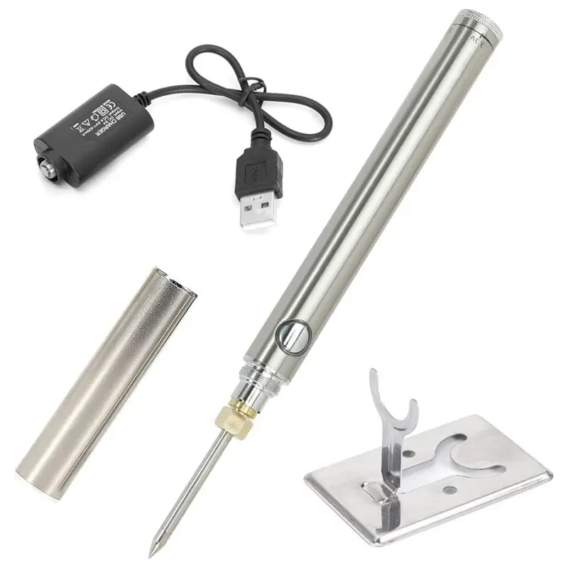HITL Portable Cordless Soldering Iron USB Rechargeable, Solder Pen Battery Powered,Wireless Charging Welding Tool