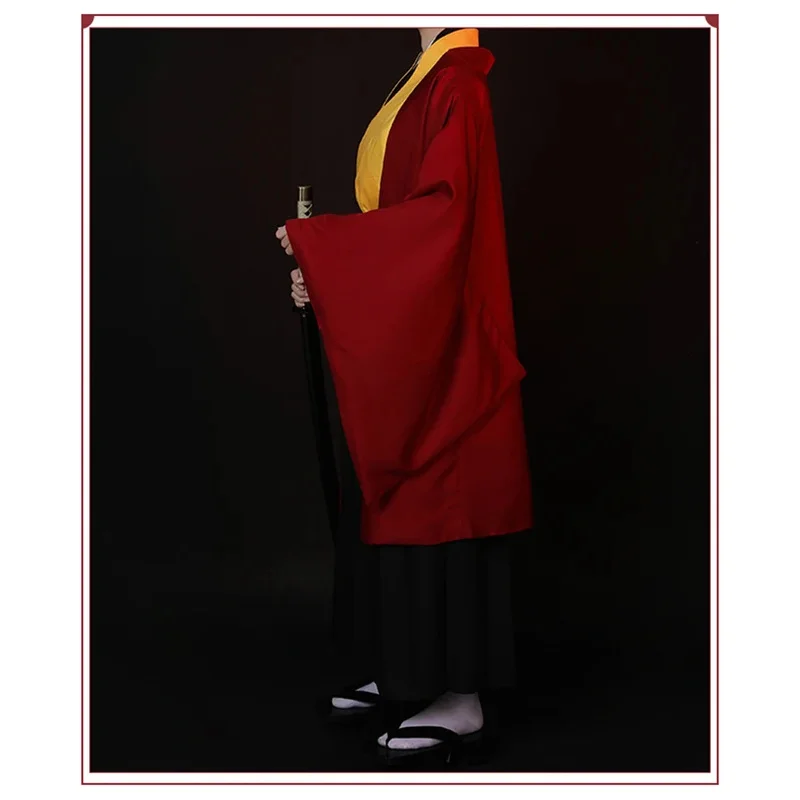 

CyJapanese Anime Figue Samurai Tsugikuni Yoriichi Cloak Coat Trousers Belt Men Halloween