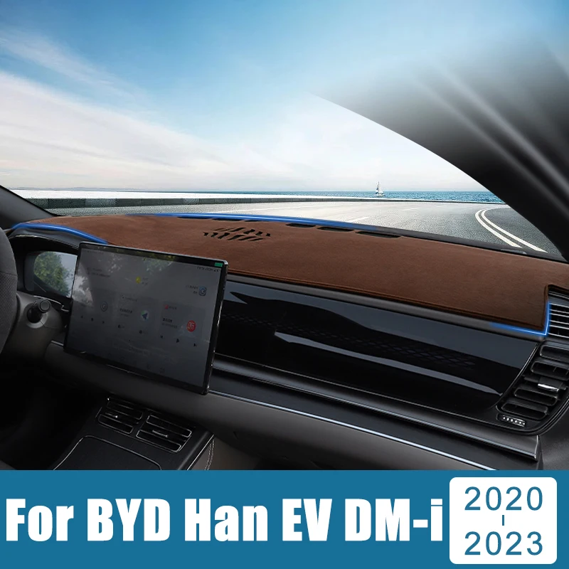 

For BYD Han EV DM-i 2020 2021 2022 2023 Car Dashboard Cover Avoid Light Pad Sun Shade Anti-UV Carpet Non-Slip Mat Accessories