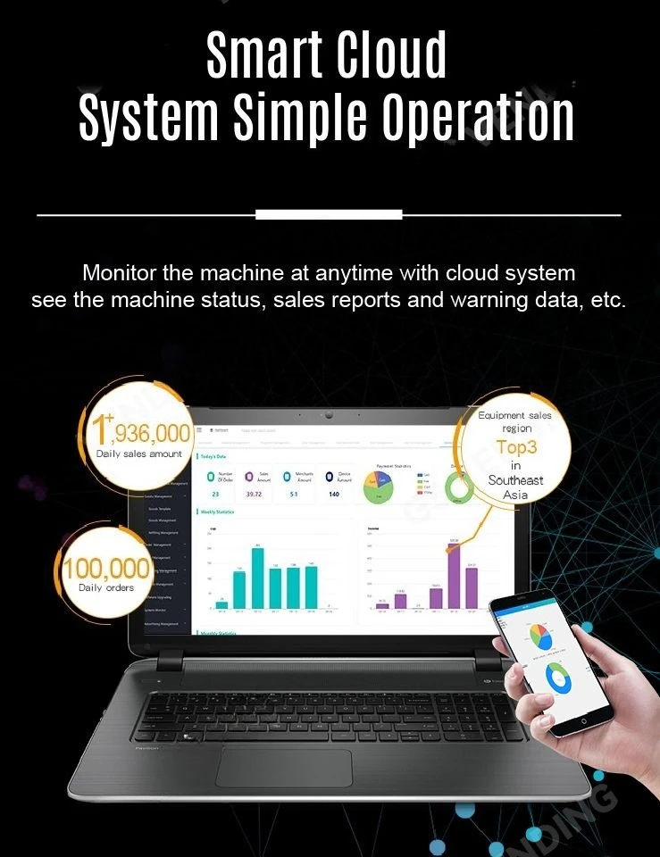 24 Hours Commercial Instant Smart Protein Shake Vending Machine Factory Price Coffee Vending Self-Service Vending OEM Beverage Dispenser