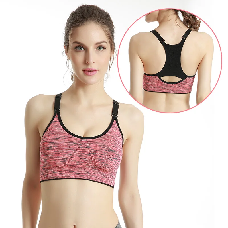 Nuovo reggiseno sportivo donna palestra Jogging Crop Top femminile Top Yoga Fitness gilet antiurto reggiseni sportivi per le donne Sujetadores Para