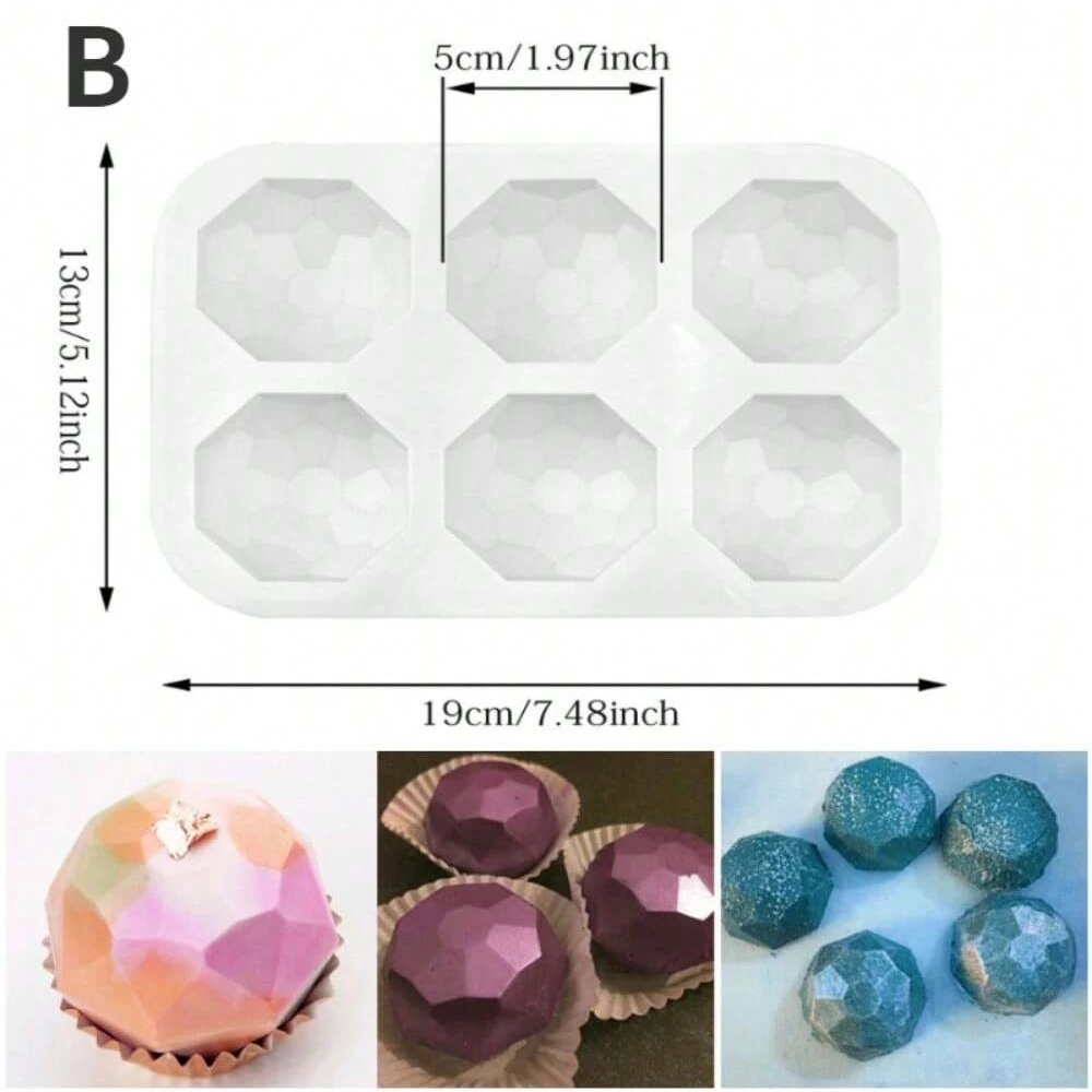 Flower Shaped Silicone Donut Mold 3D Fondant Cake Chocolate Baking Tool Non-Stick Multicavity Mould for Muffins Dessert