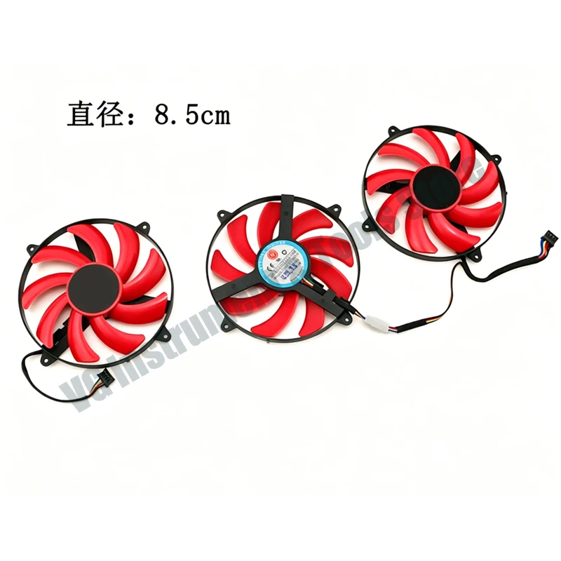 Für 85MM FDC10U12D9-C DC 12V 0,45A 4Pin Dreifach-Lüfter Ersatz für AMD Radeon HD8990 HD7990 Grafikkarten-Kühllüfter – Detail 3