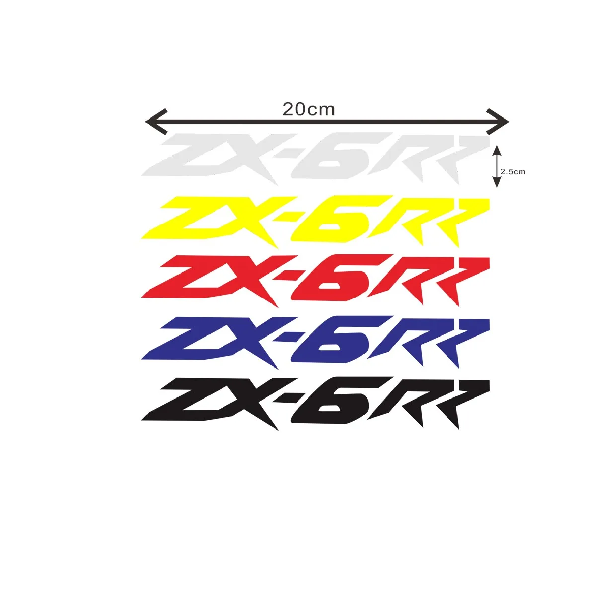 

Motorcycle Stickers Emblems Diversion Shell Sticker for KAWASAKI ZX6RR ZX6R ZX6 RR ZX636 logo a pair