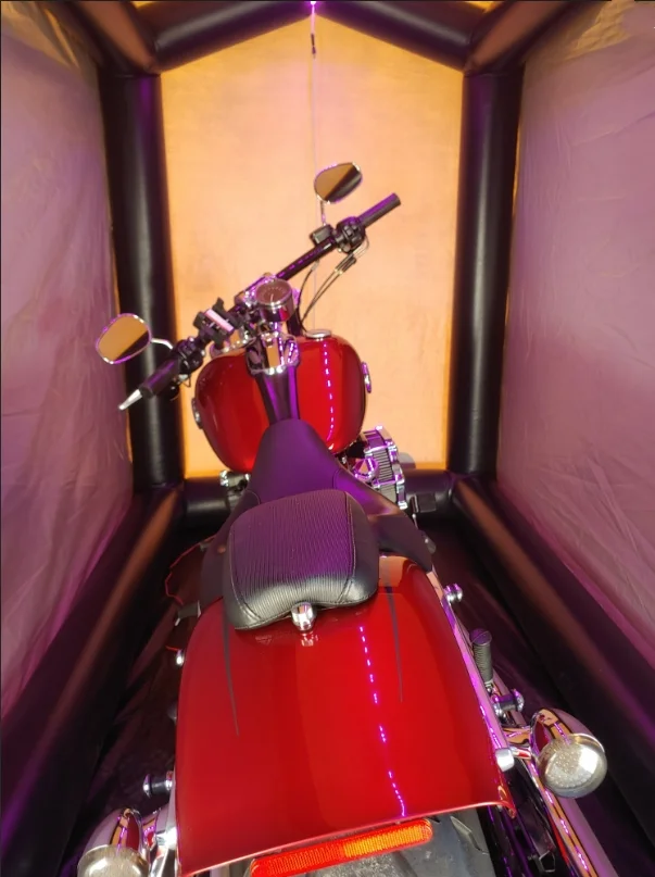 Waterproof Weatherproof Outdoor Protection for Motorcycle Storage Inflatable Motorcycle Cover