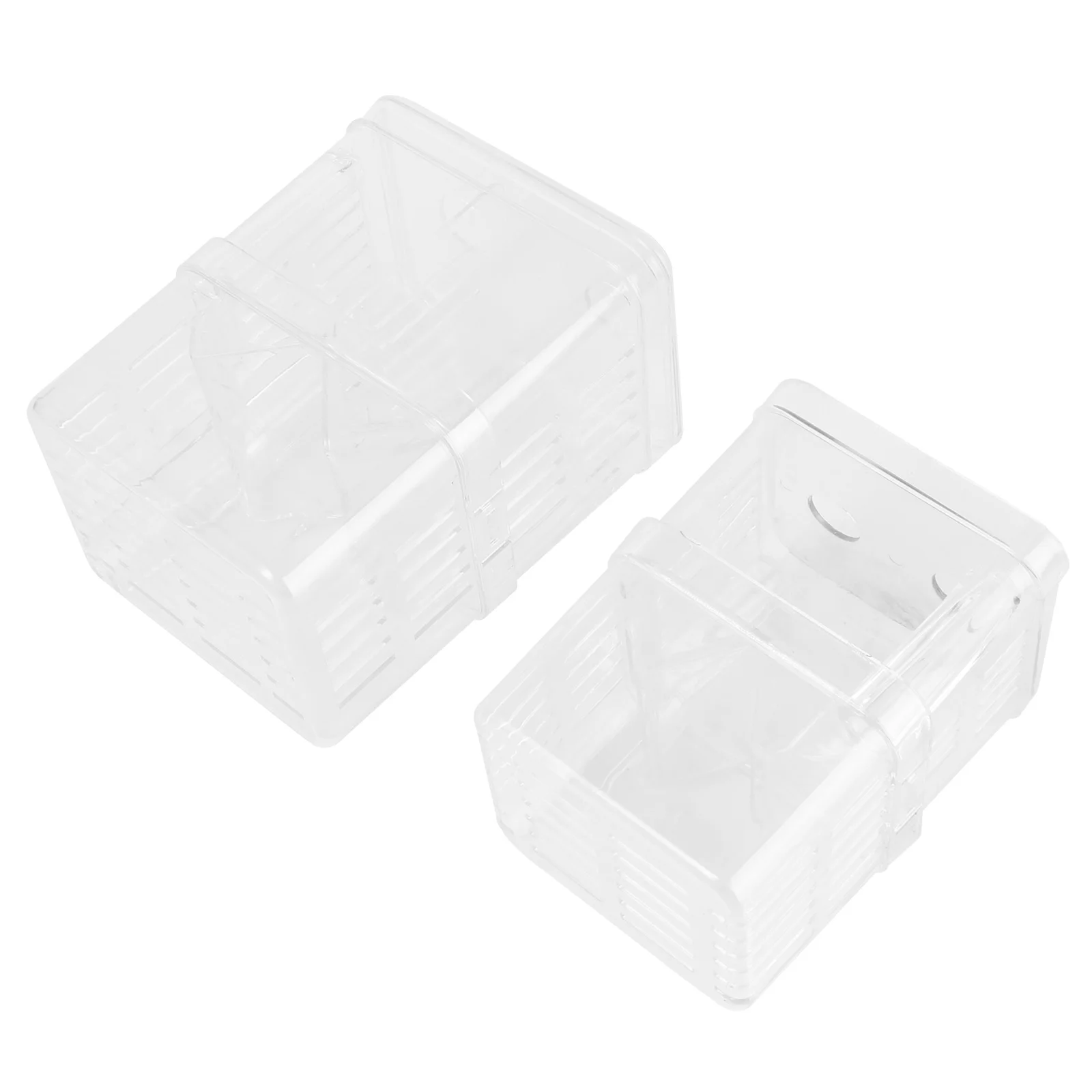 

2Pcs Transparent Fish Breeding Container Premium Aquarium Fry Hatching Box Practical Durable Fish Hatchery Box