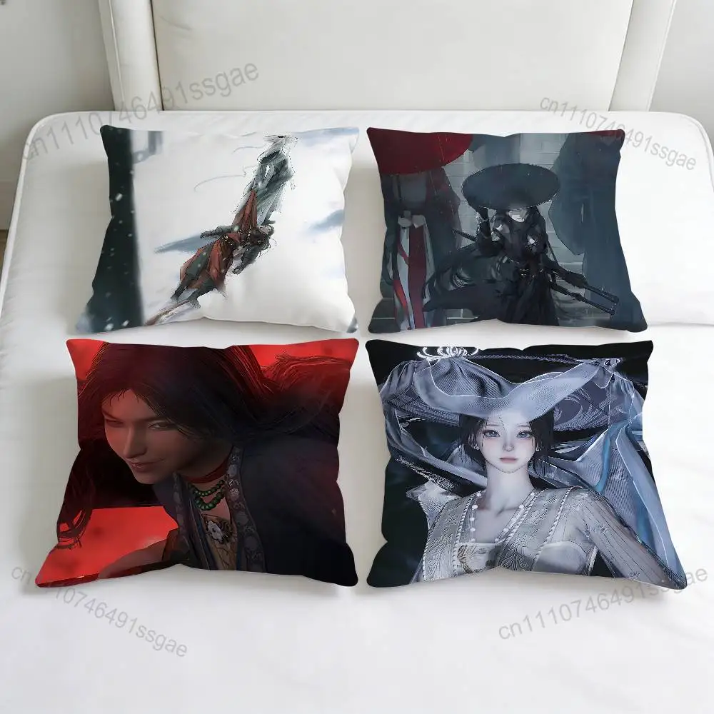 Hot GAME Where W-Winds Meet Square Pillow Case Soft Decorative Throw Pillow Cover for Home Sofa Bed