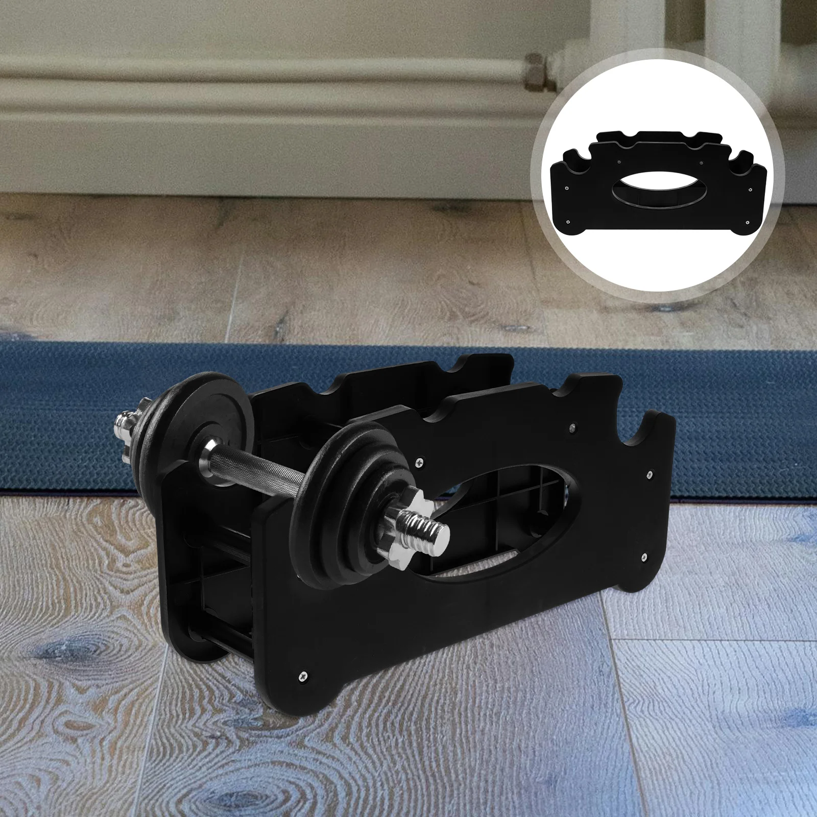 

Heavy Duty Storage Rack Plastic Organizer Stand Wear-Resistant Load-Bearing Home Gym Floor Bracket Dumbbell Holder For Home Gym