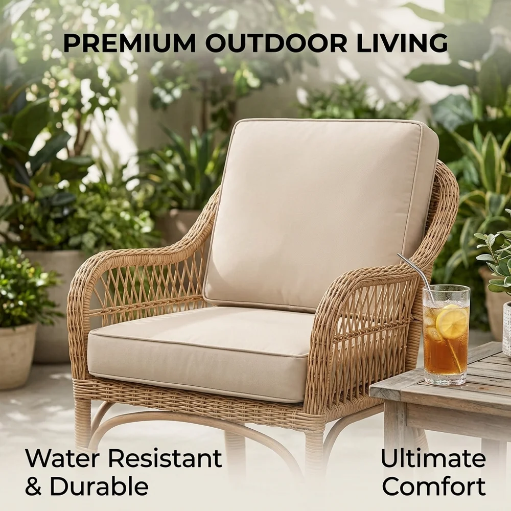 

Ветрозащитные водонепроницаемые чехлы для сидений садовых стульев – 10 размеров, сменные чехлы для подушек садовой мебели