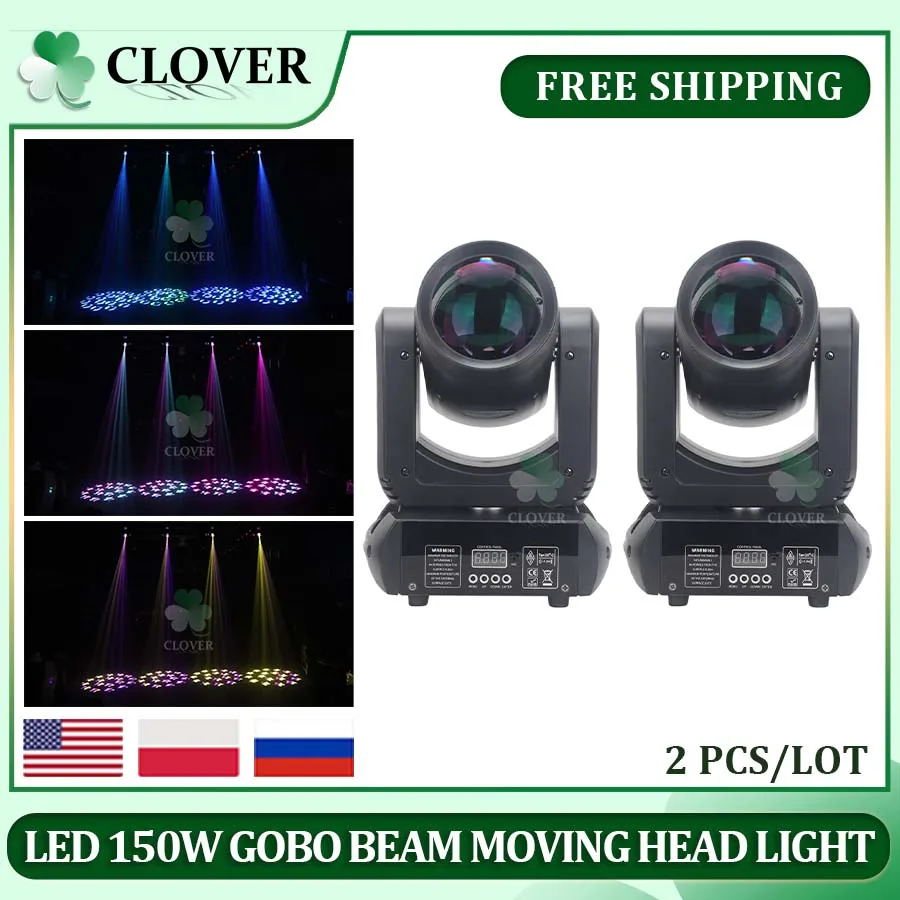 mini led moving head light ponto de feixe 18 prismas rotativas dmx stage effect disco dj bar wedding club sem dever 150w pcs 01