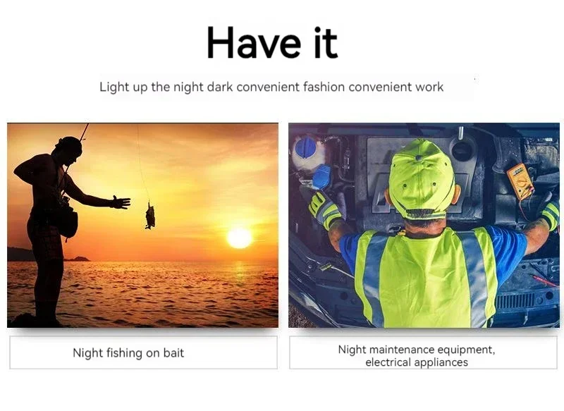 LED Flashlight Fishing Strap Fingerless Gloves Waterproof Cycling Camping Hiking Rescue Glove Lamp Lighting Gloves