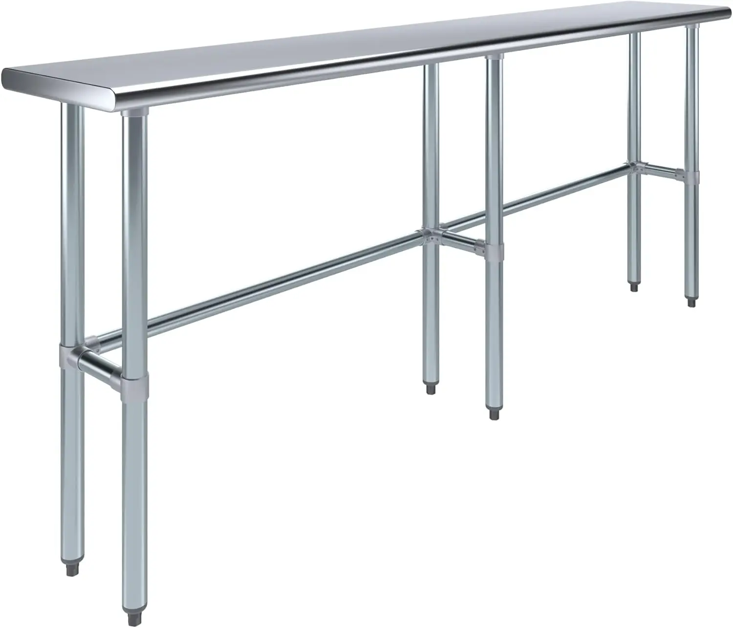 Stainless Steel Work Table Open Base | Metal Work Bench (Stainless Steel Table Open Base, 84