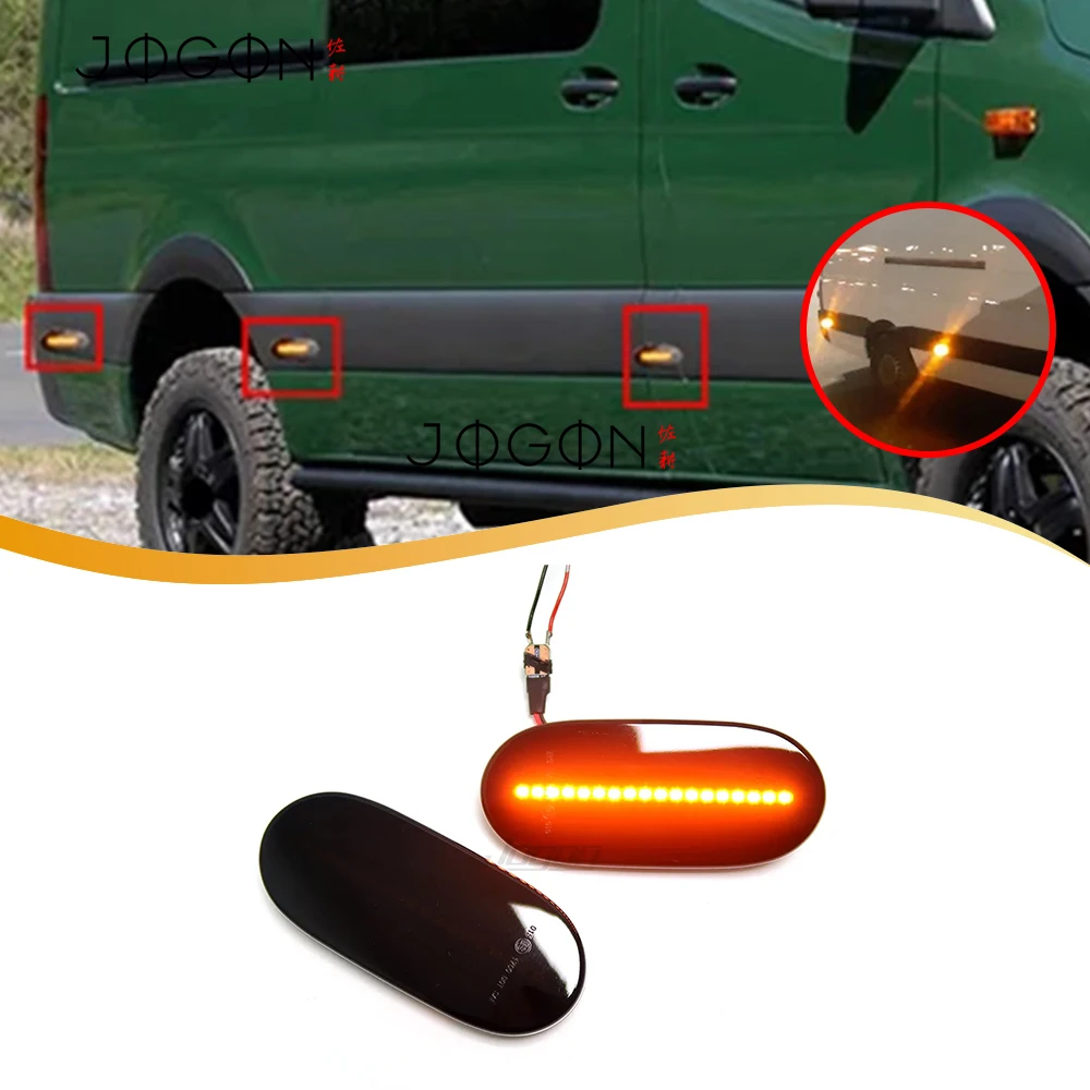 JOGON Automotive LED Clearance Lamp Front Bumper Light Car-styling For Benz Sprinter W906 For VW Crafter 2E 2F Side Marker Light