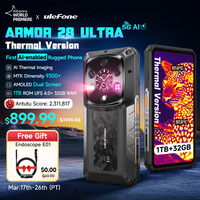 【World Premiere】Ulefone Armor 28 Ultra 5G AI Thermal Imaging Rugged Phone 1TB ROM 32GB RAM Android Smartphone AMOLED 6.67\