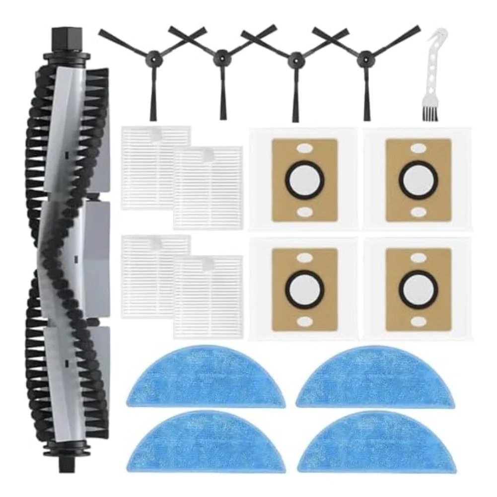Compatible Parts For ILIFE A30 A30 For Pro A30s Vacuum Including Main Roller Brush Side Brushes Filters Mopping Cloths Dust Bags