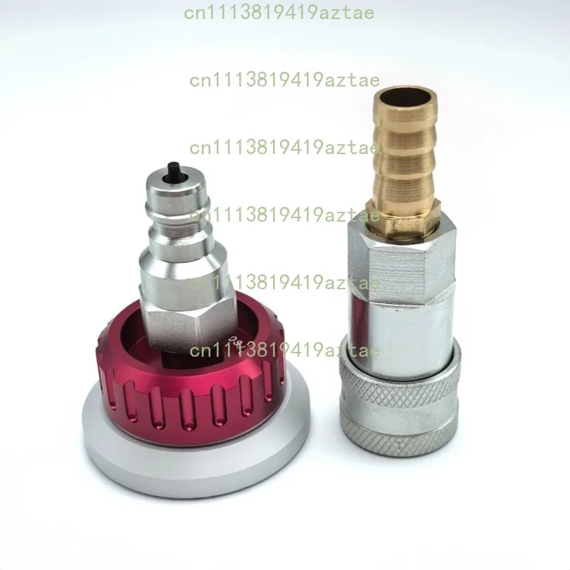 1 Set Self-Sealing Metal Vacuum Nozzle Valve, Automatic Sealing Vacuum Connection Fitting
