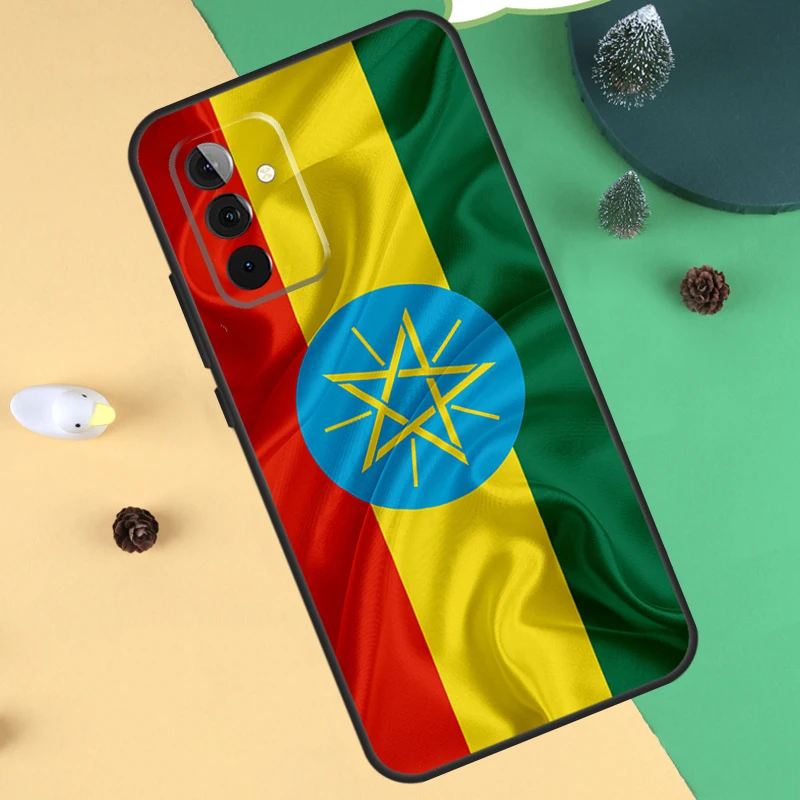 Ethiopia Flag Case For Samsung Galaxy A34 A54 A14 A13 A33 A53 A12 A32 A52 A71 A51 A25 A55 A35 A15 Cover