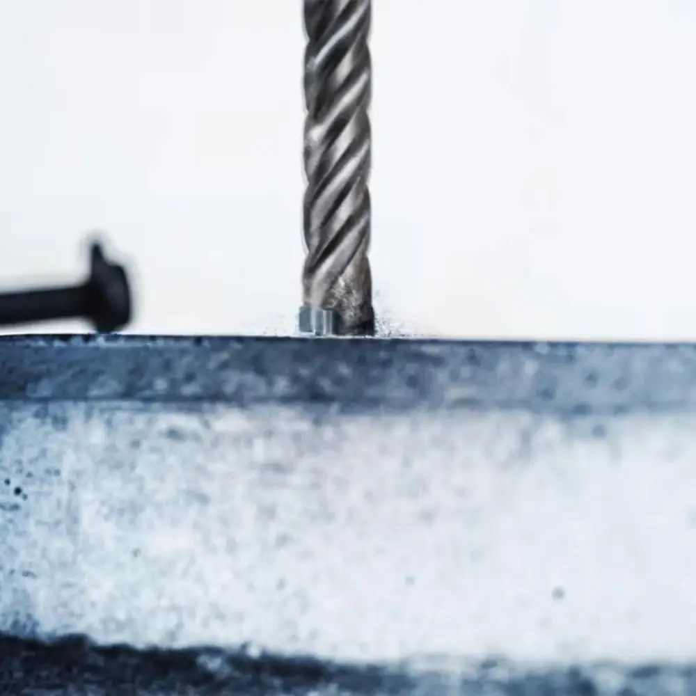 لقمة مثقاب الخرسانة المقواة SDS-Plus مع قطع فولاذية وتصميم 8 شفرات وسبائك عالية الصلابة لاختراق حديد التسليح شديدة التحمل #2