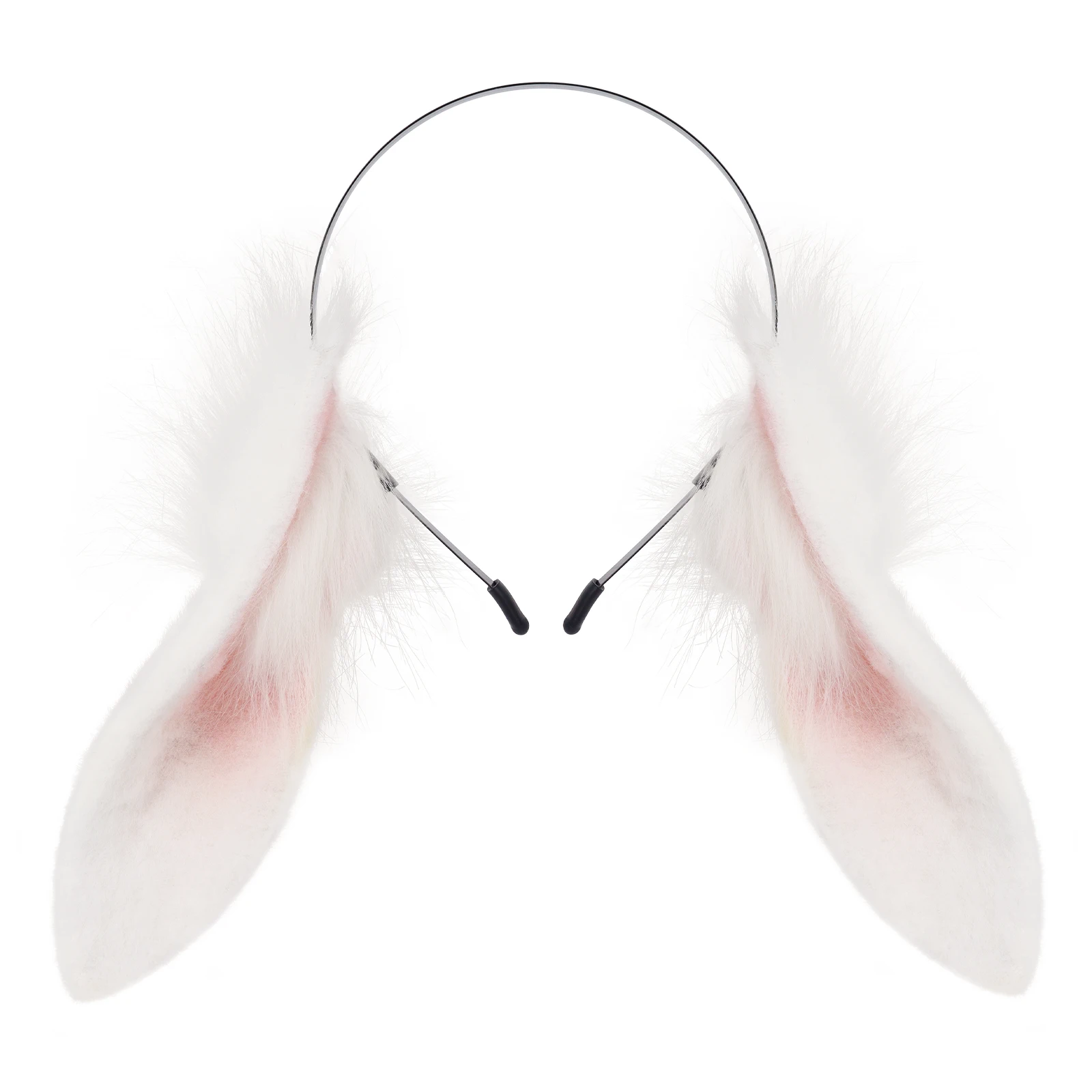 Tier Kaninchen Ohren Stirnband Kunstpelz Hase Kopfbedeckung Plüsch Haarband Party Cosplay Kostüm Zubehör