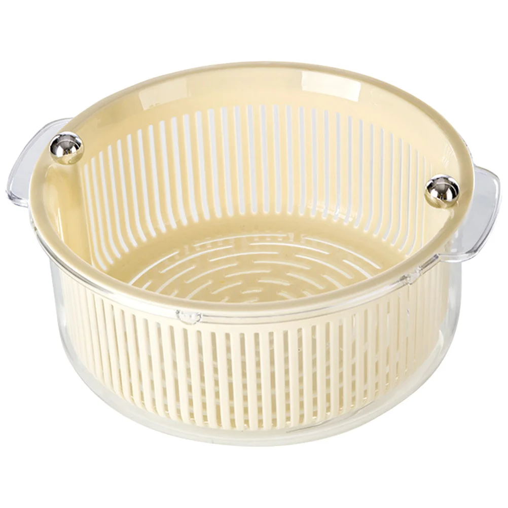 

Plastic Fruit Washing Basket Rotating Drain Strainer Vegetable Storage Basket Kitchen Organizer Colander Plastic