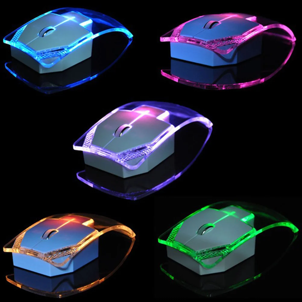 

2.4G Mouse 3 Buttons Blue Led Optical Ergonomic 10M Range Smooth For Pc Laptop Gaming Computer Mice