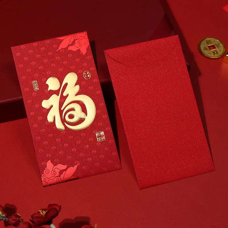 Sobres Rojos del Año de la serpiente china, sobres de regalo de dinero de la suerte Hongbao, paquete rojo para Festival de Primavera, cumpleaños, 60 piezas, 2025, 9x16,5 cm