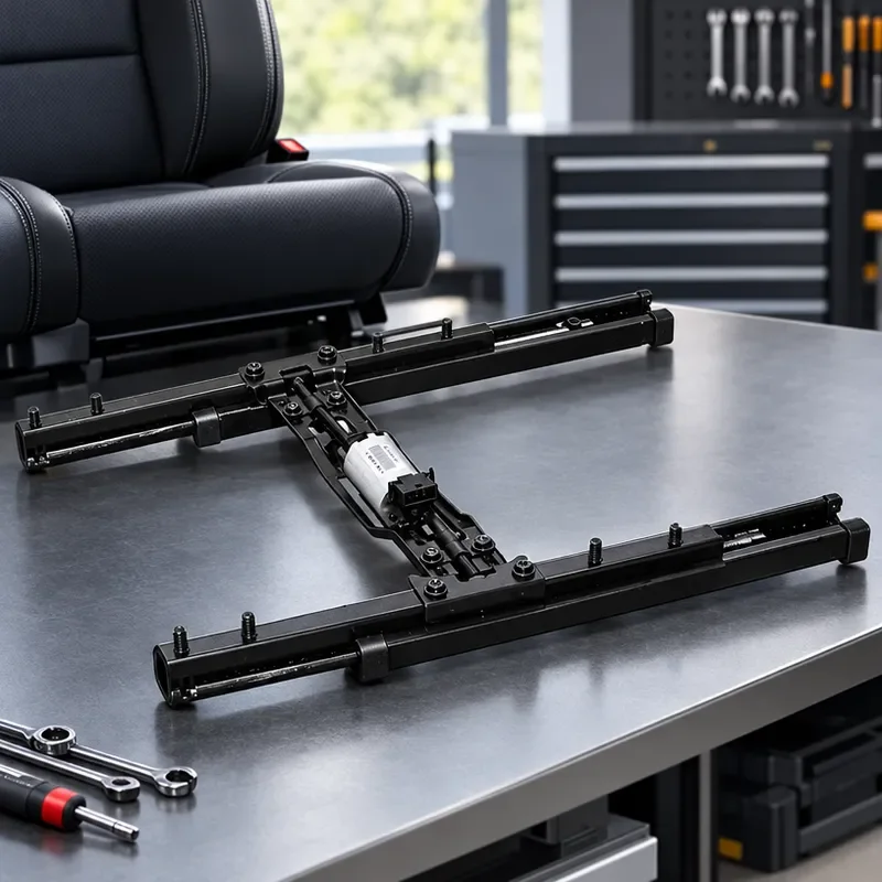 For RV Commercial Vehicle Seat Modified Electric Slide Rail Car Seat Accessories Universal Fit Heavy Duty Adjustment